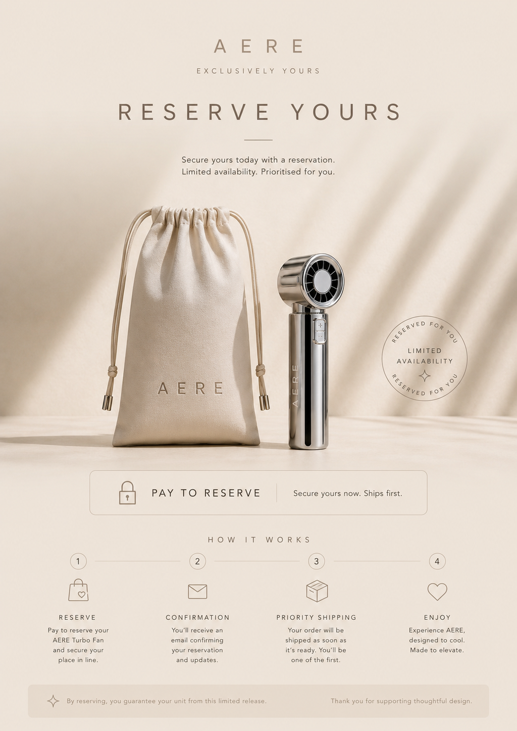 AERE™ Chrome Turbo Fan